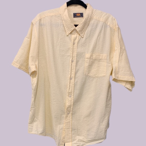 Route 66 Other - Men's Yellow Seersucker Button Down